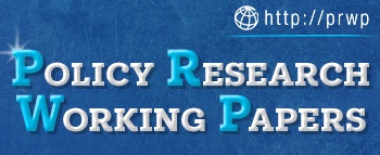 world bank policy research working paper series